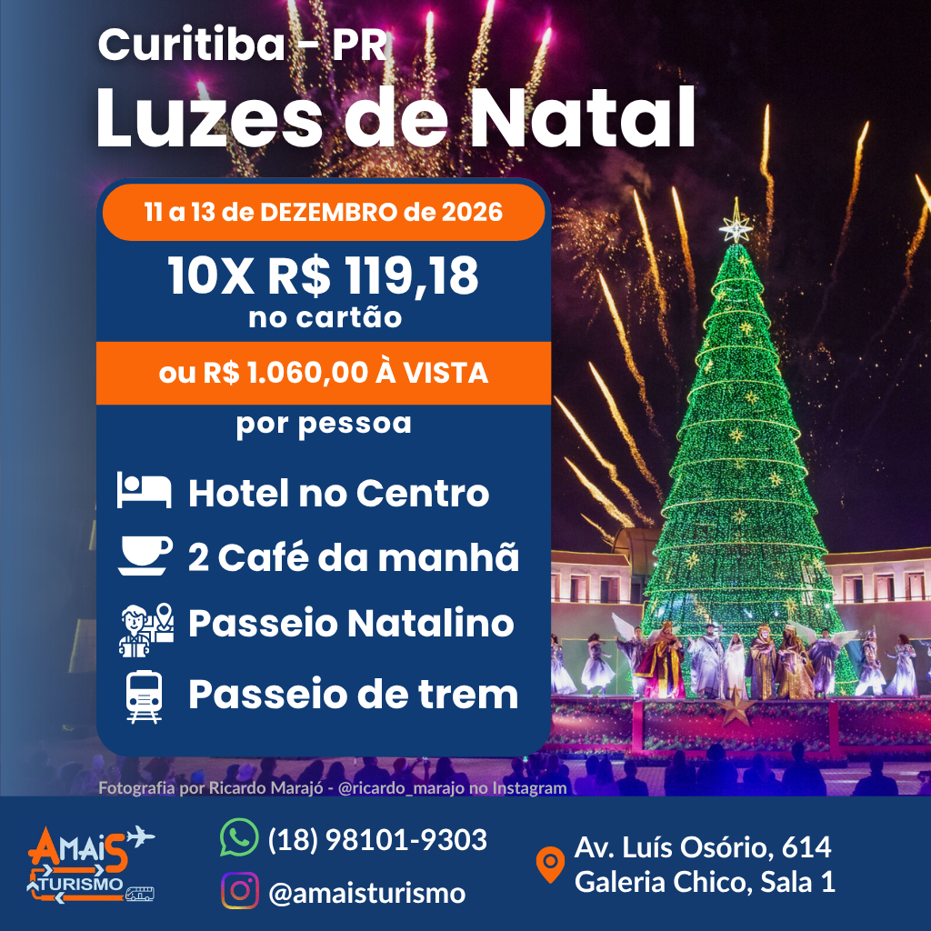 CURITIBA LUZES DE NATAL - DEZEMBRO 2026