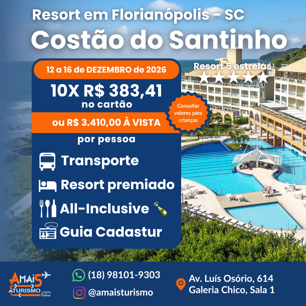 COSTÃO DO SANTINHO - DEZEMBRO DE 2026