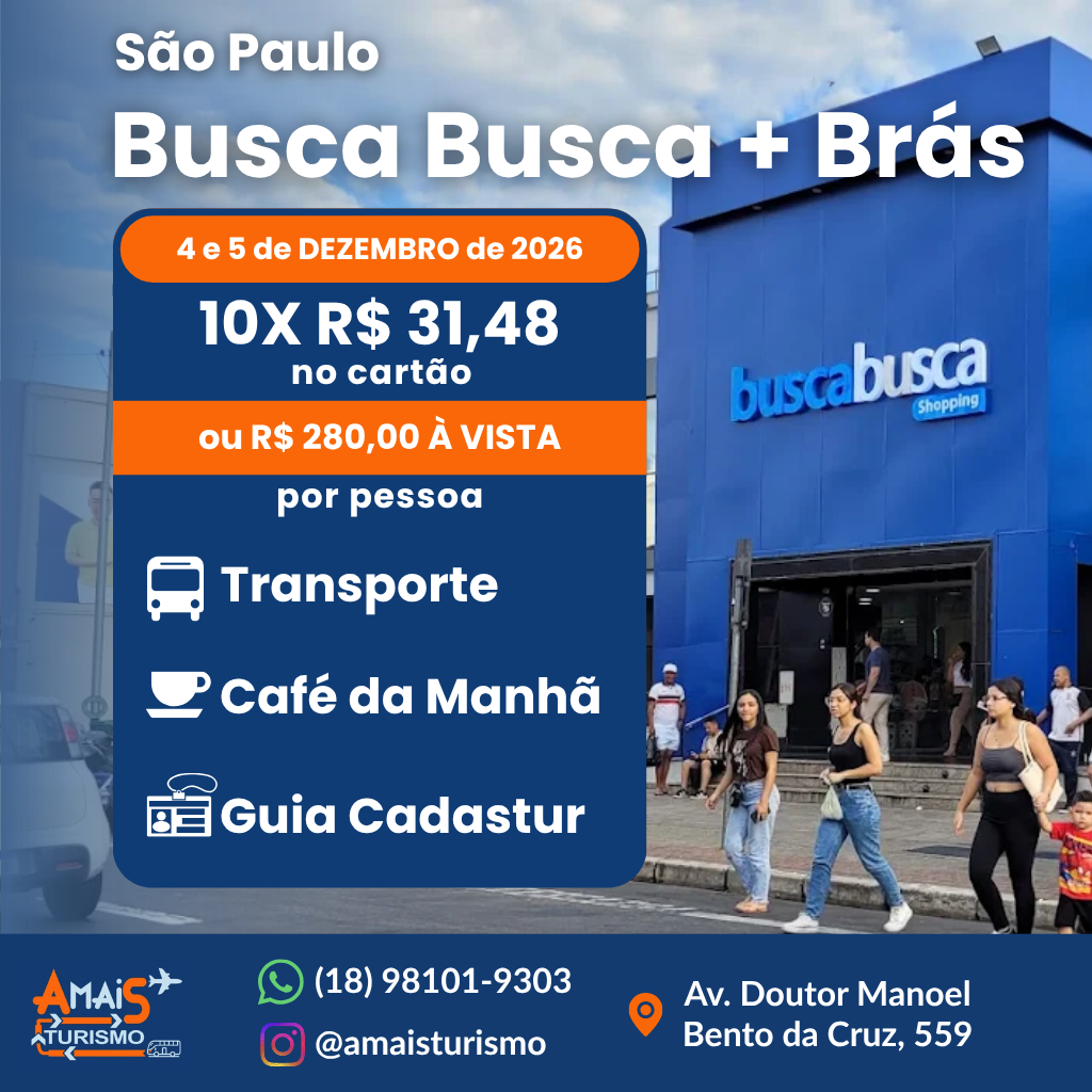 BUSCA BUSCA + BRÁS - DEZEMBRO 2026