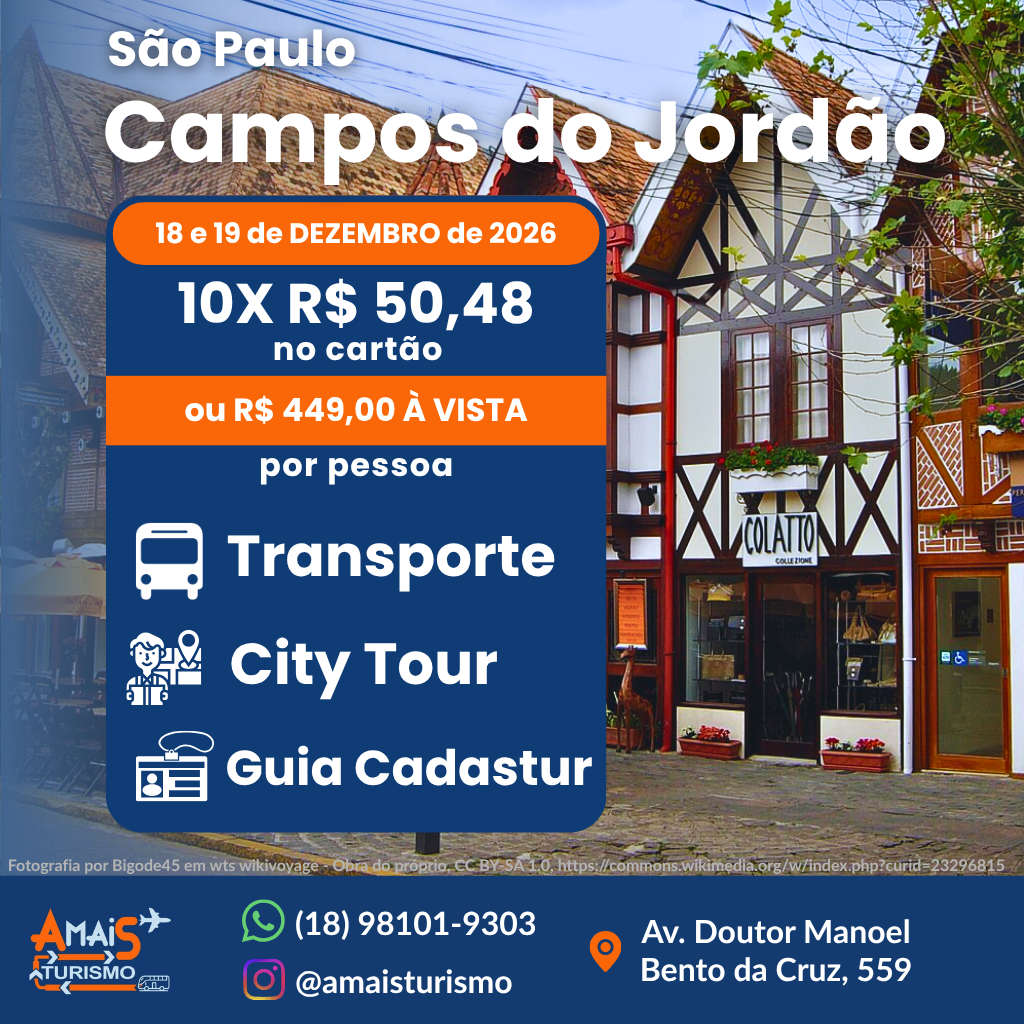 CAMPOS DO JORDÃO - DEZEMBRO DE 2026