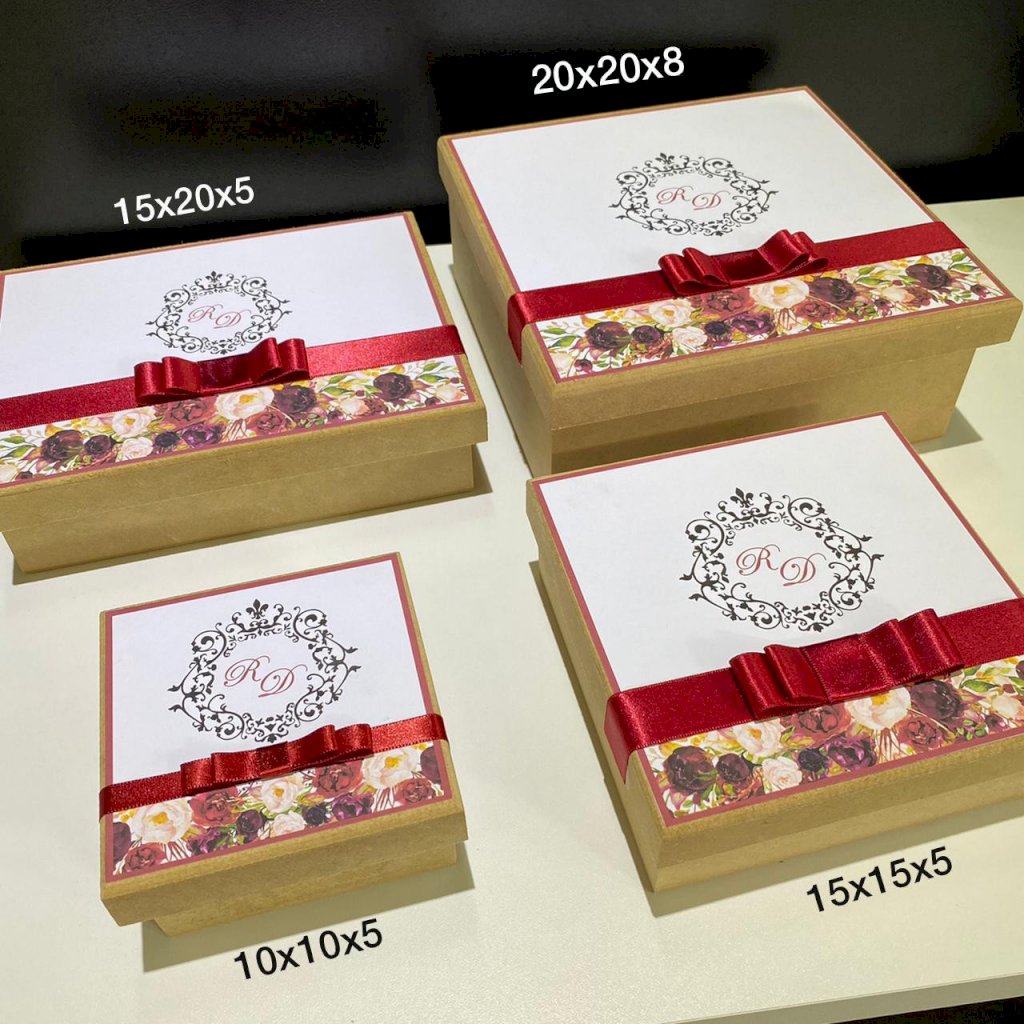 Caixinha de MDF para Padrinhos, Pajens e Daminhas...