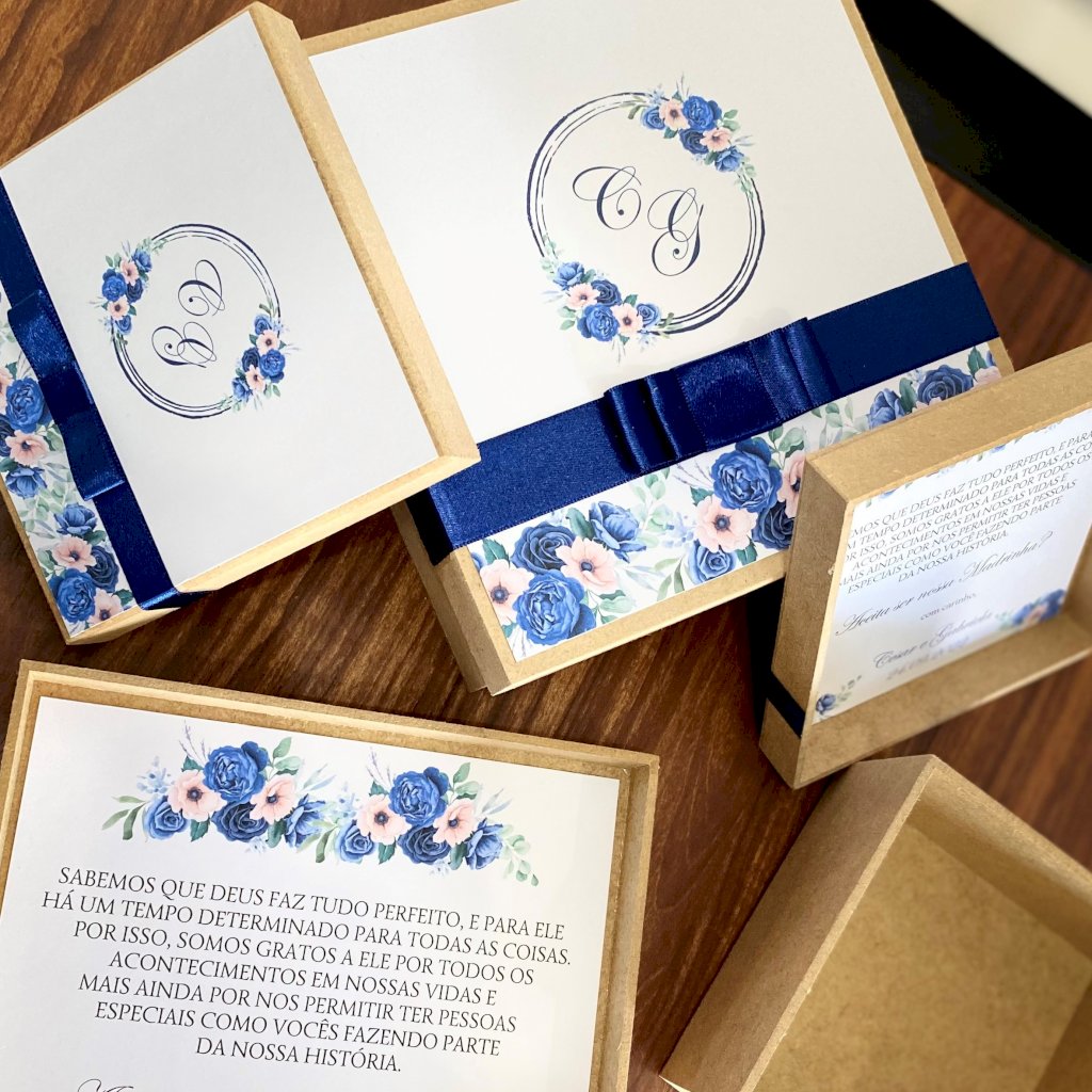 Caixinha de MDF (MDF-02) para Padrinhos, Pajens e Daminhas vários tamanhos