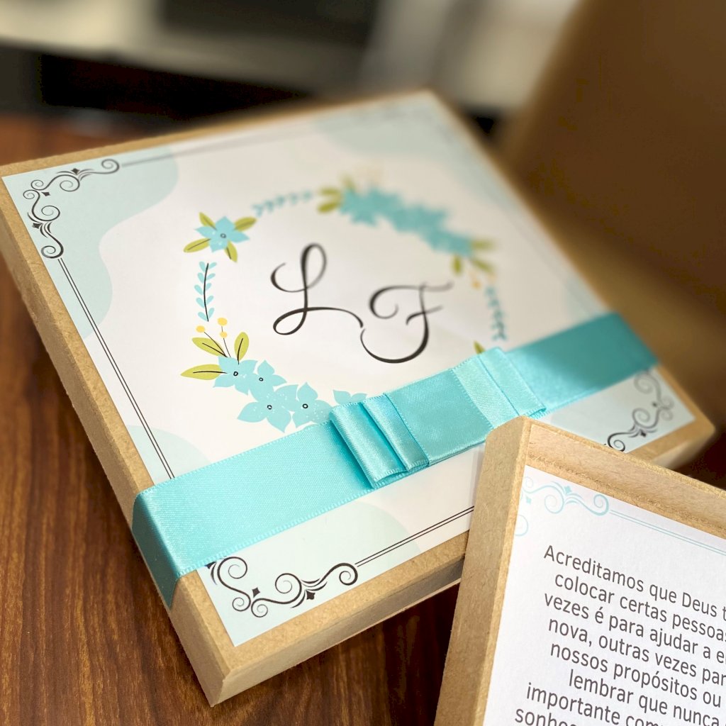 Caixinha de MDF (MDF-03) para Padrinhos, Pajens e Daminhas vários tamanhos