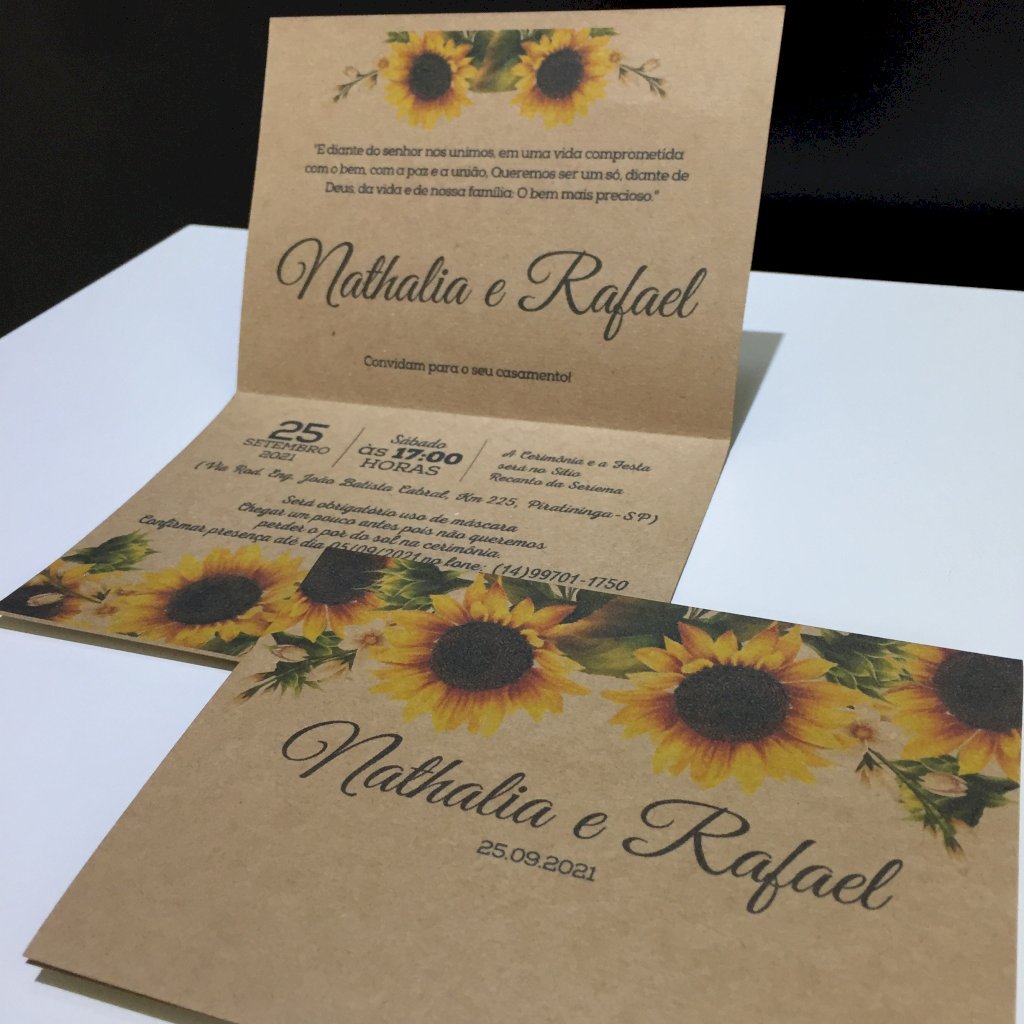 Convite de Casamento (Mini - 45) Arabesco Floral