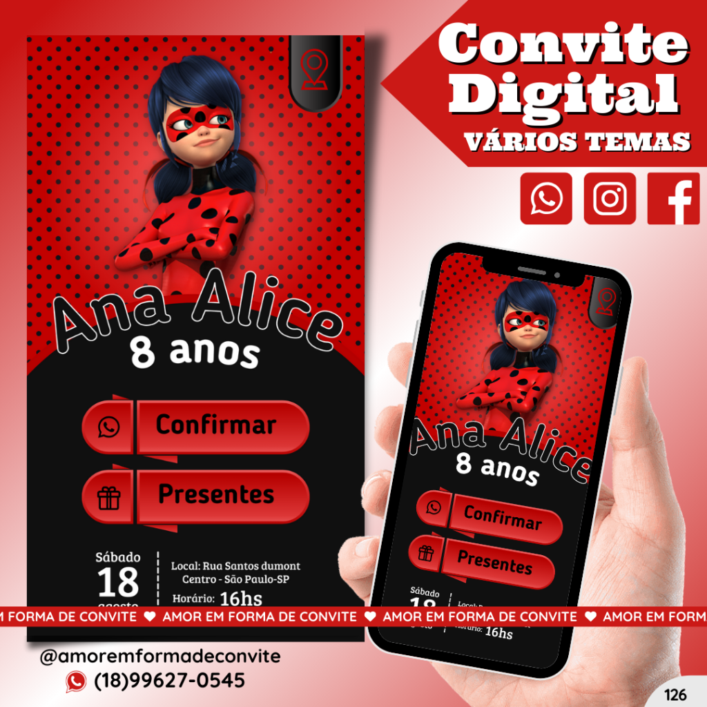 Convite Digital Infantil - 126