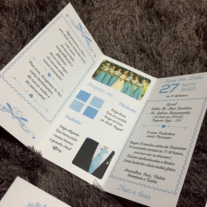 Manual dos Padrinhos Livreto (Manual L - 02) Azul Serenitty, Verde, Tiffany