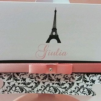 Convite para 15 Anos (A4 15anos - 15) Arabesco Preto Tema Paris