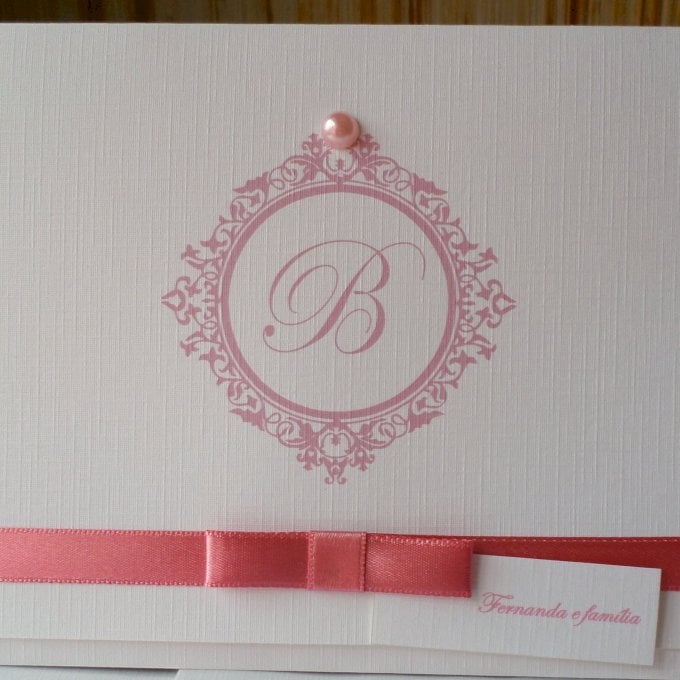 Convite para 15 Anos (A4 15anos - 20) Arabesco Nude