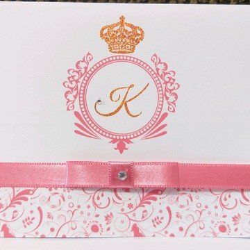 Convite para 15 Anos (A4 15anos - 21) Floral Rose