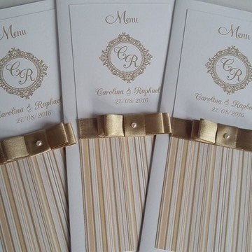 Menu Cardápio (Menu - 07) Dourado