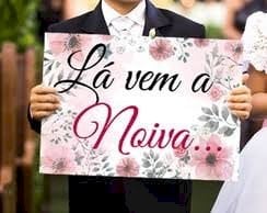 Plaquinhas Para Entrada de Daminha e Pajen (Diversos - 45) Floral Rose