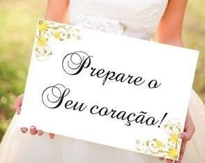 Plaquinhas Para Entrada de Daminha e Pajen (Diversos - 47) Floral Amarelo Prepare o Coração