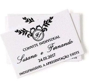 Convite Individual (Individual - 03) Convite Individual Floral