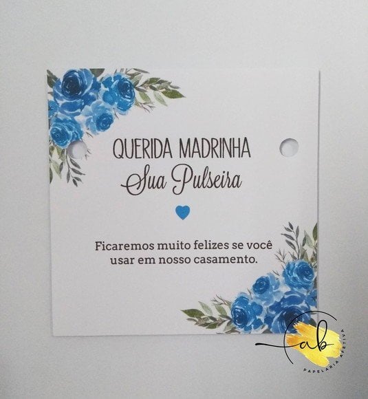 Tag Pulseira Diversos modelos e florais (Diversos - 64) 