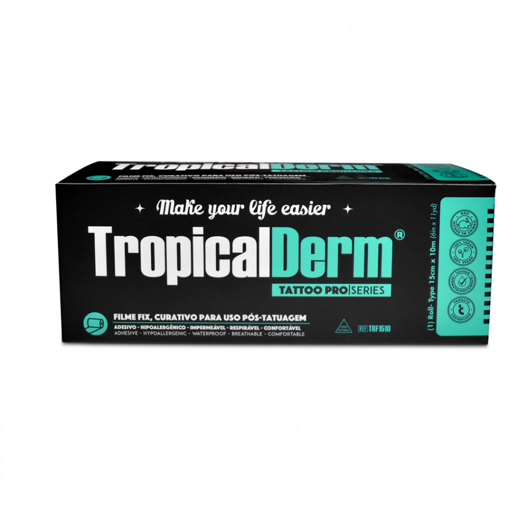 Rolo adesivo Tropicalderm fix (brilhante) - 15x10