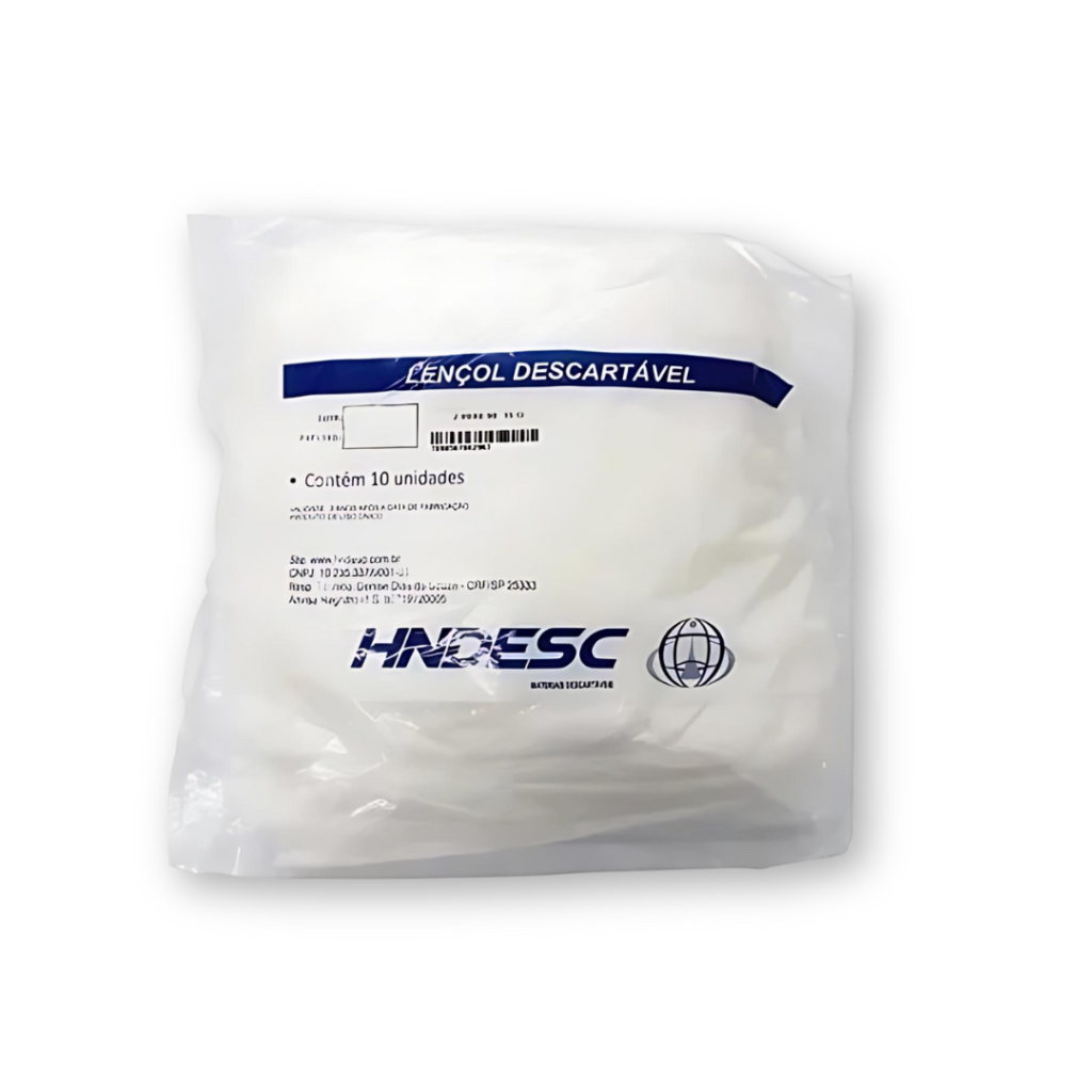 Lençol branco c/elastico para maca 2,00mX0,90cm - 10un