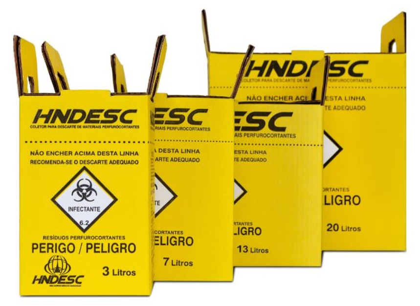 Coletor perfuro cortante Hndesc- 3lt