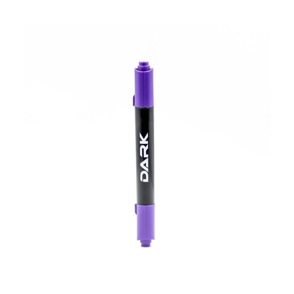 Caneta pincel dark stencil double - roxo