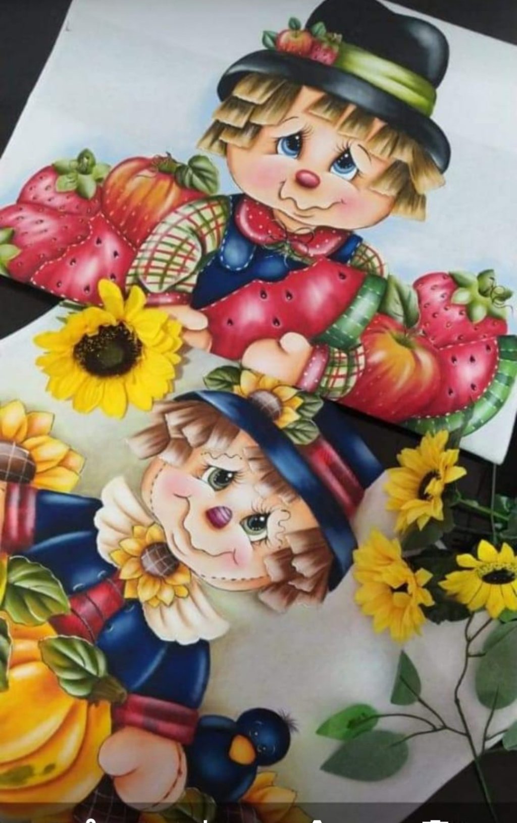 Espantalhos fazendinha e espantalho pomar
