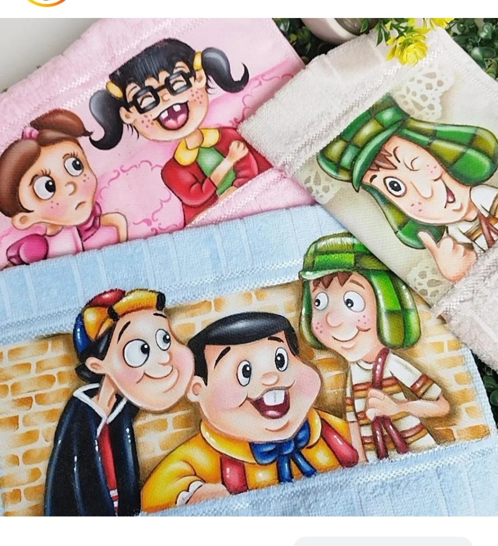 Turma do chaves para toalhinhas 