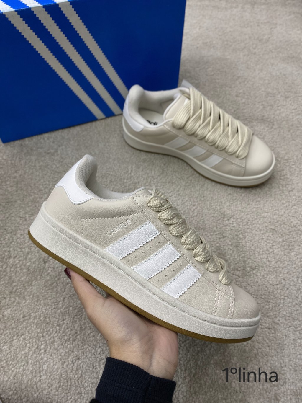 Adidas campus  creme 1°linha