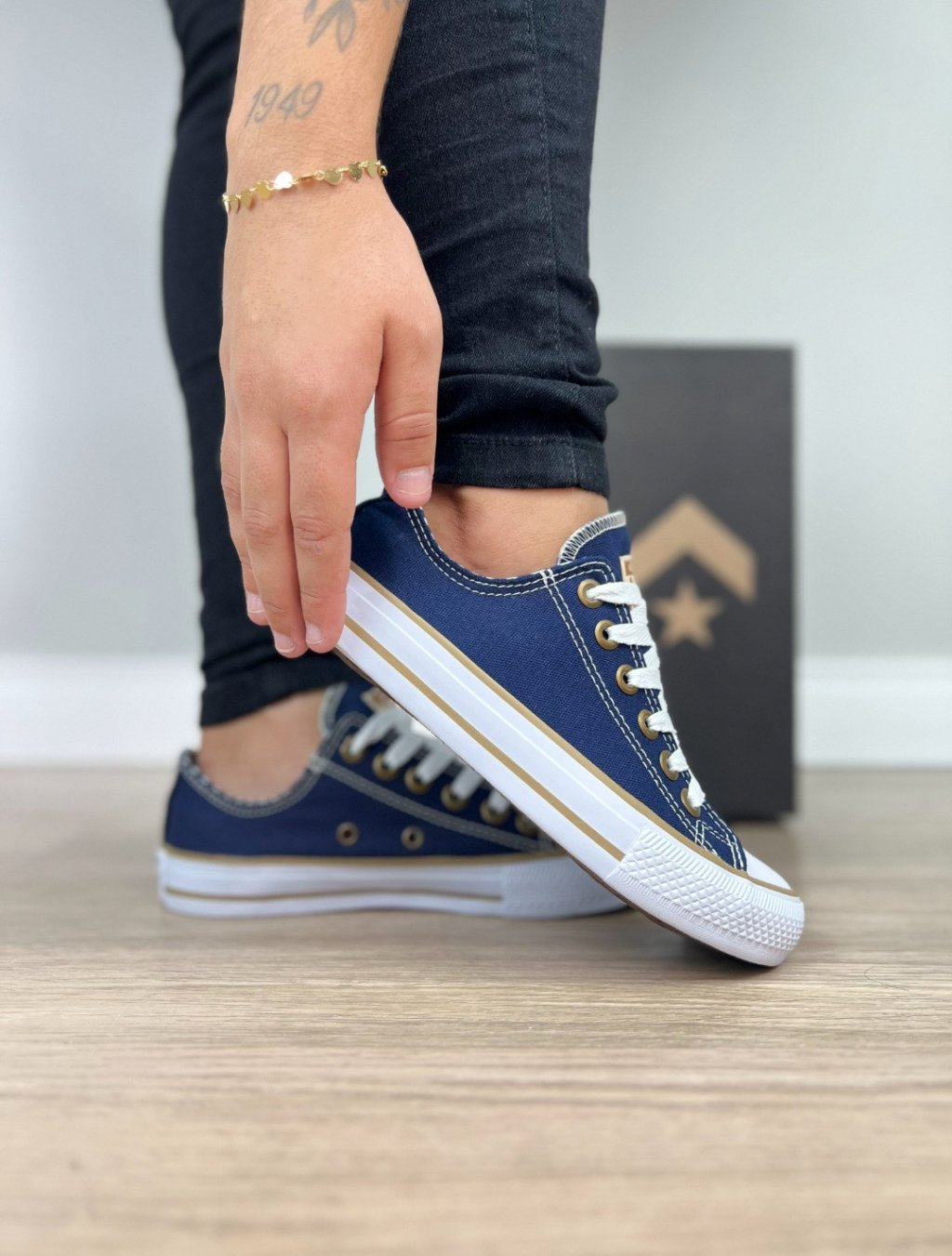 All star tecido listra