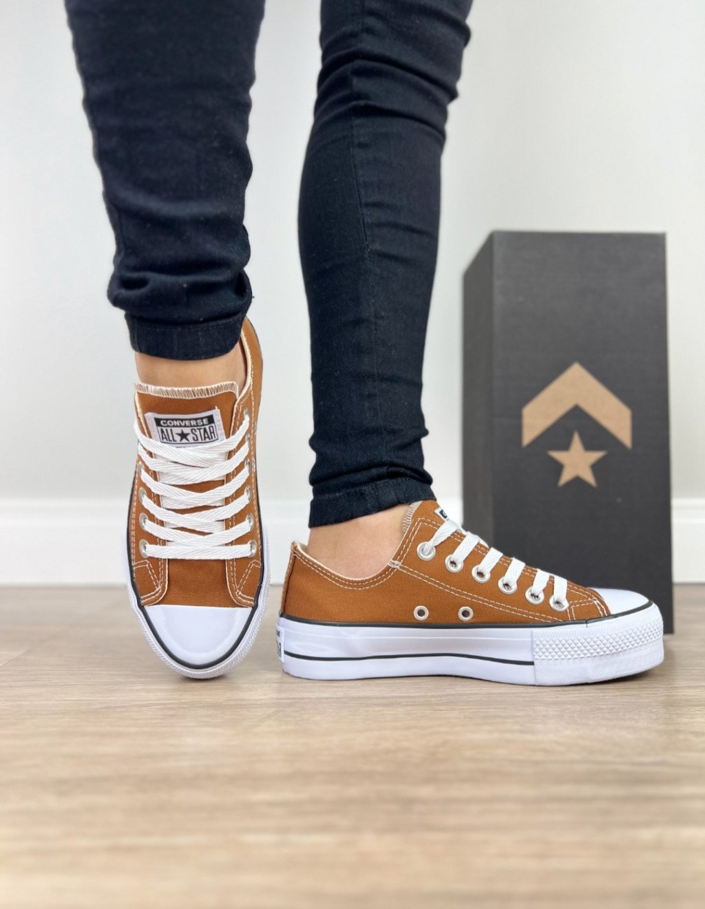 All star tecido plataforma 