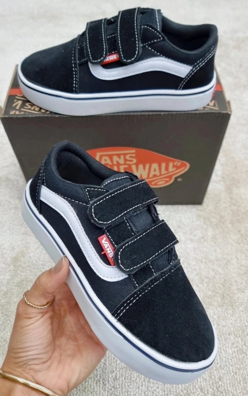 Vans old velcro infantil 