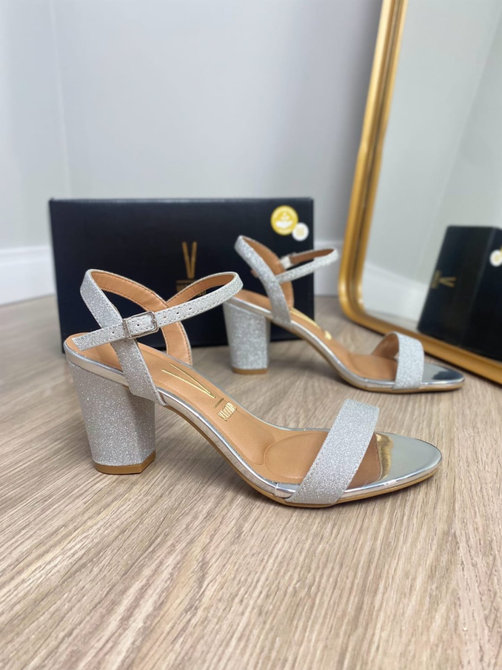 Salto 8cm glitter vizzano 