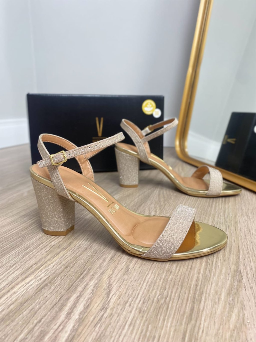 Salto 8cm glitter vizzano 