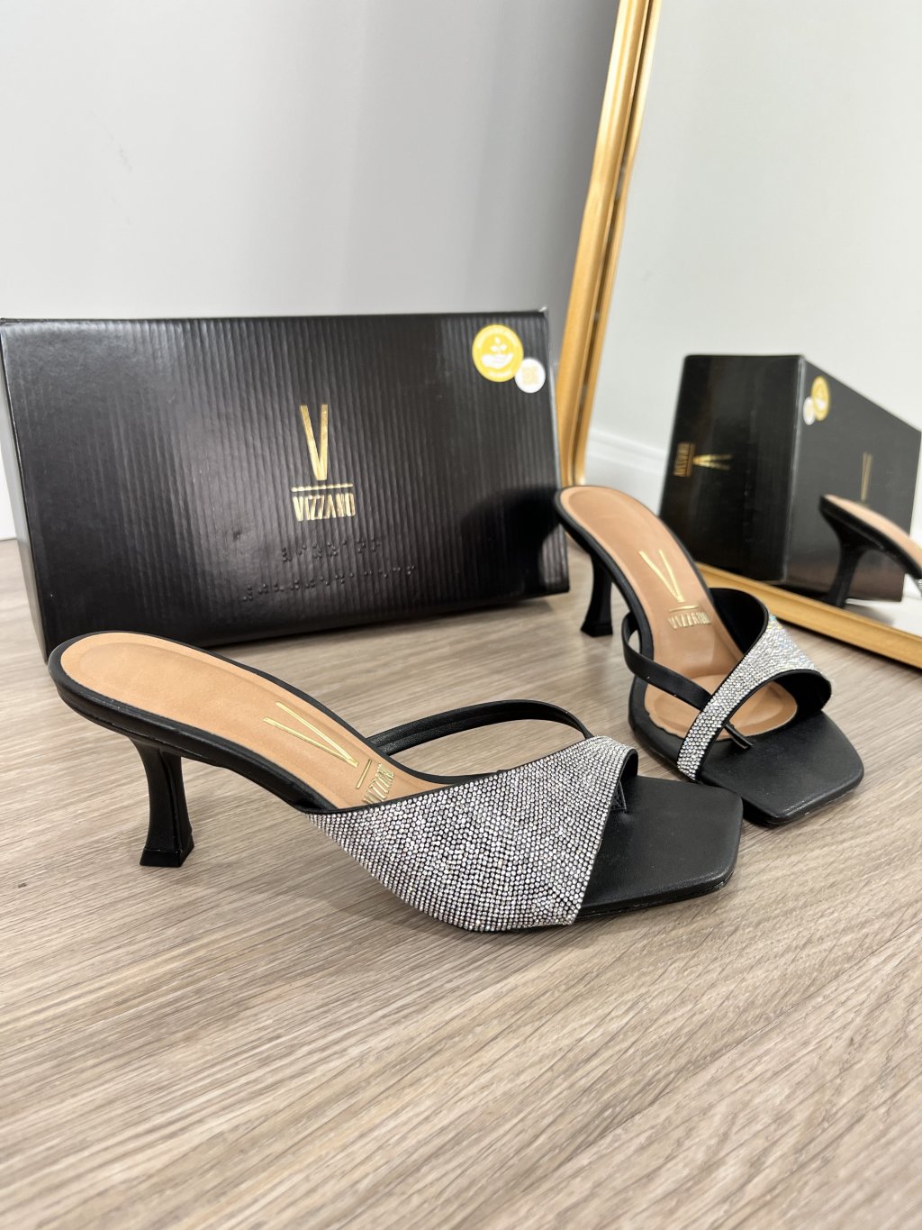 Salto Vizzano tamanco strass