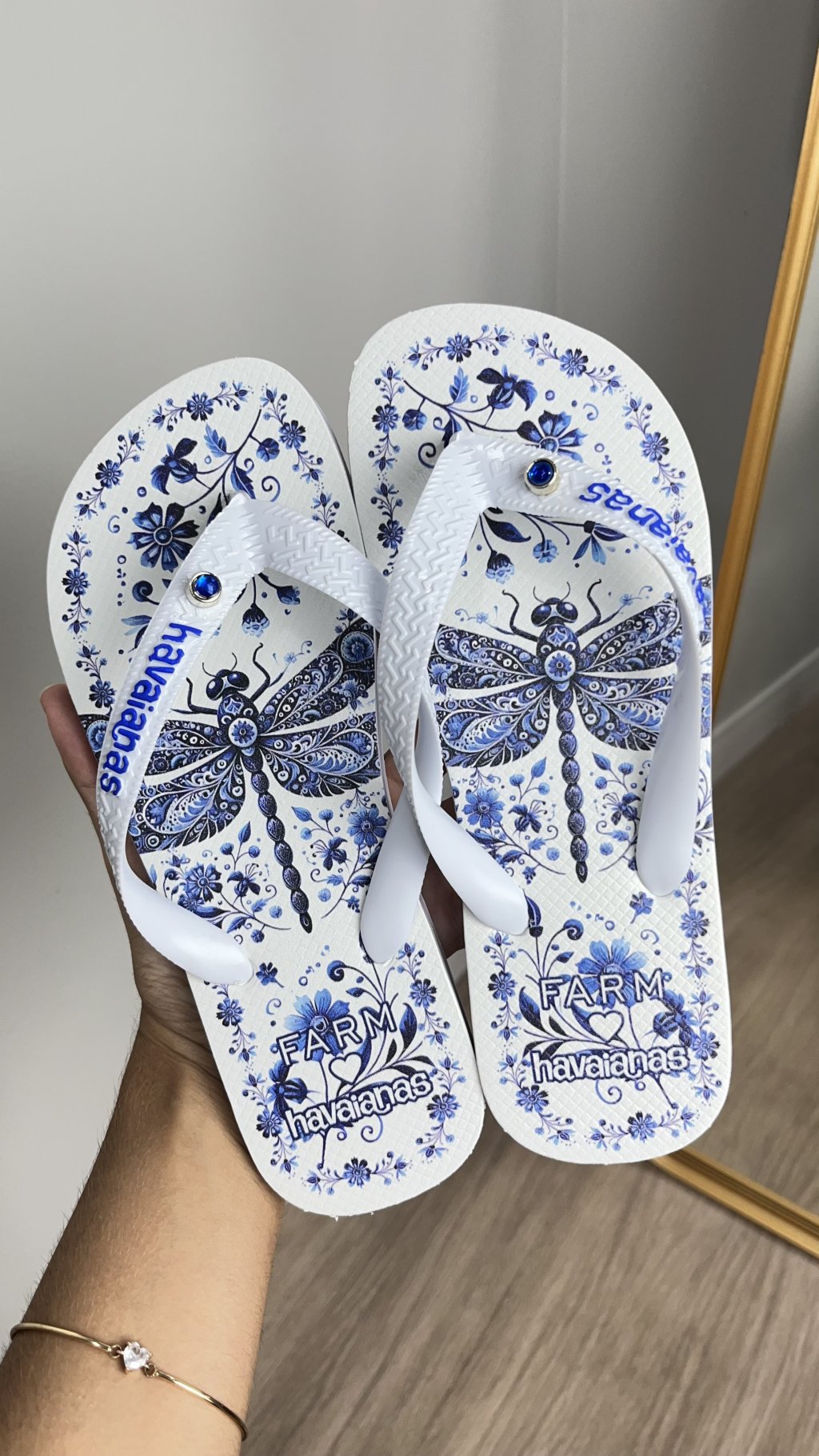 Chinelo estampado 