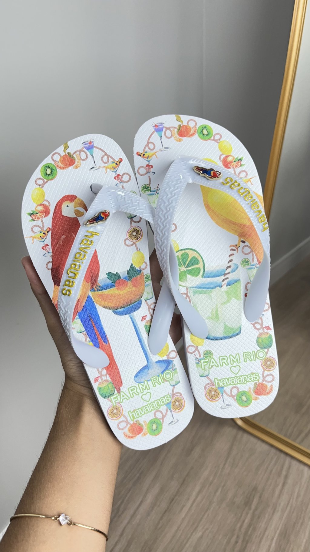 Chinelo estampado 