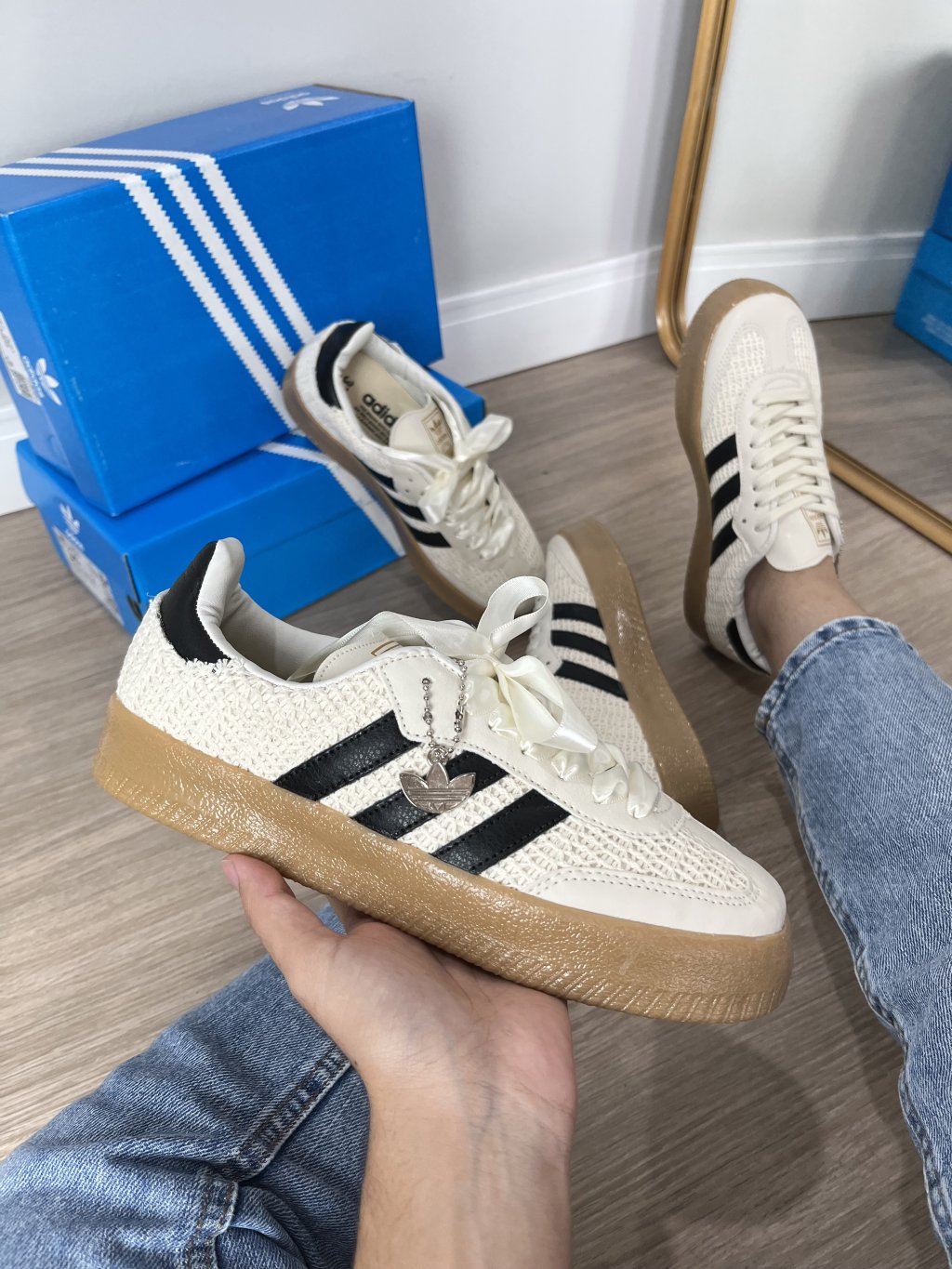 Adidas samba crochê 