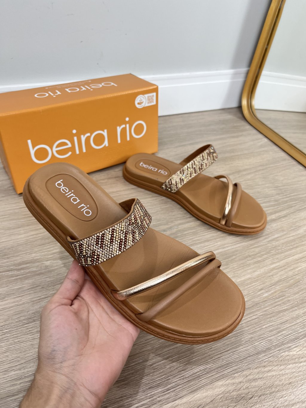 Papete beira rio, faixa brilho
