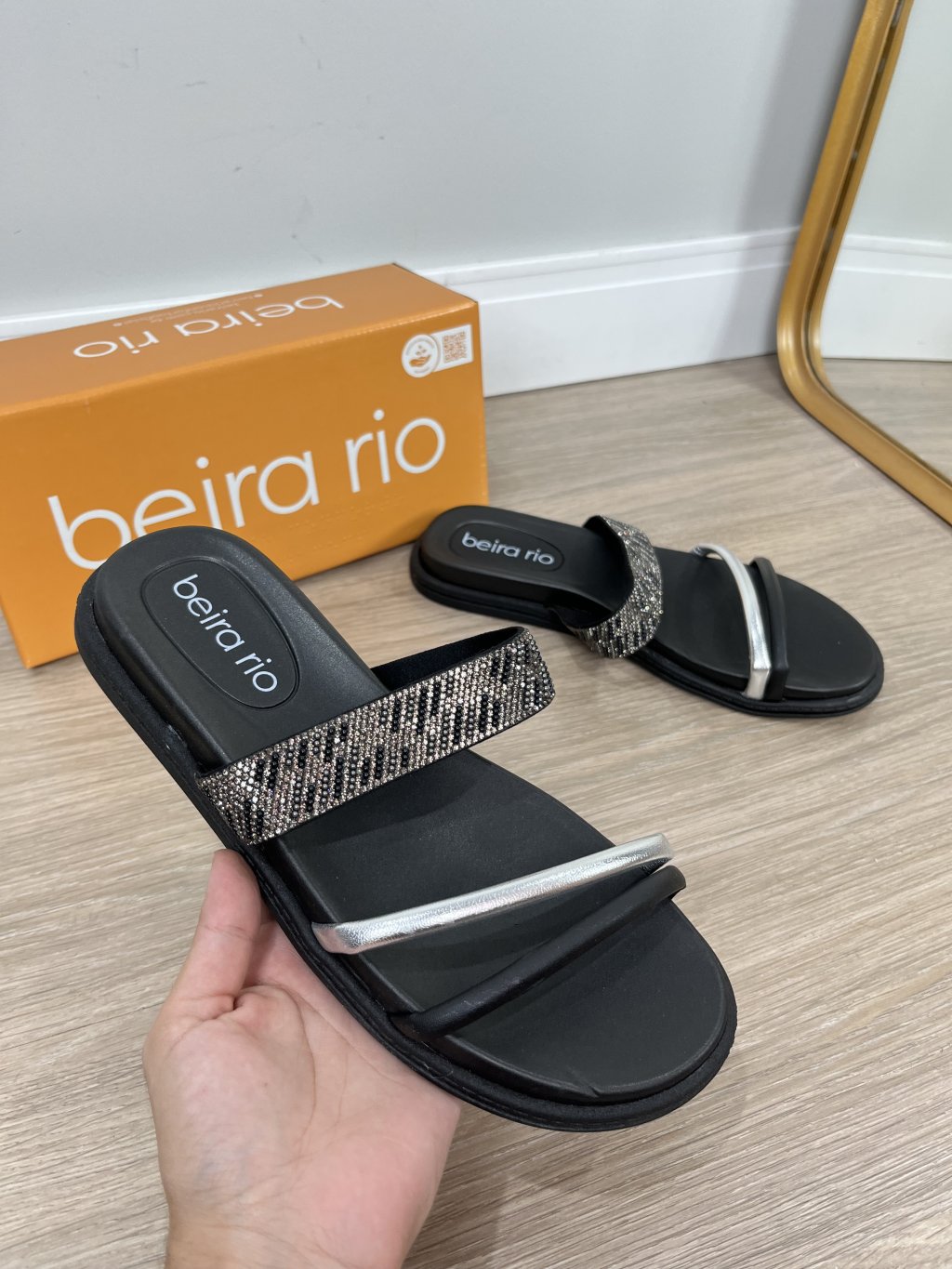 Papete beira rio, faixa brilho 