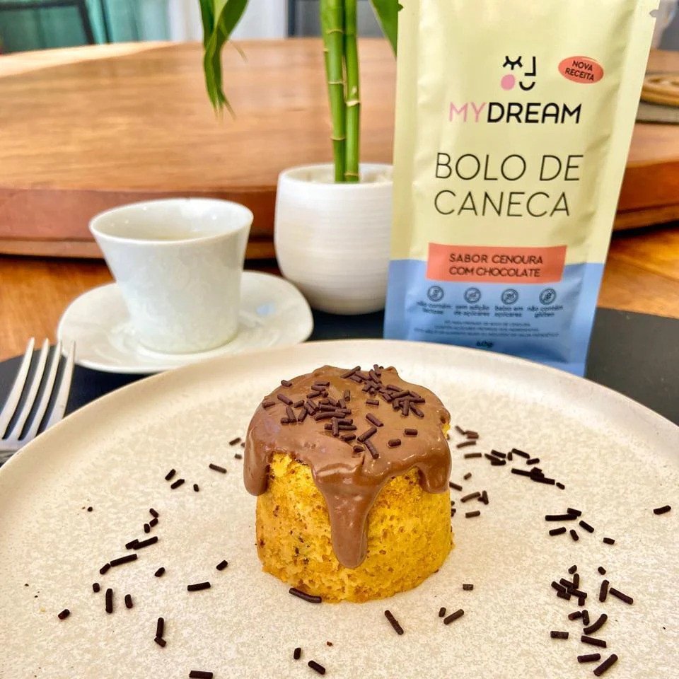 My Dream - Bolo de Caneca Cenoura com Chocolate Sachê 40g