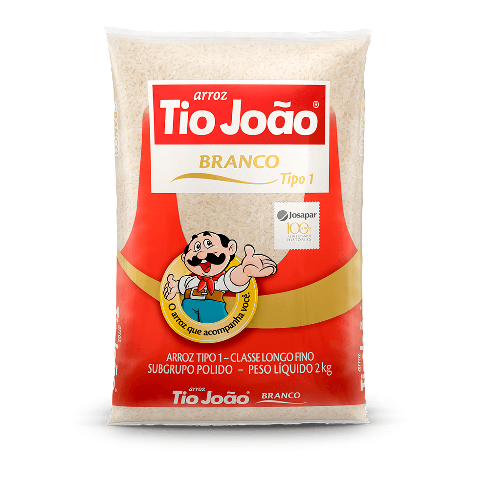 Arroz branco tipo 1 Tio João 1 kg