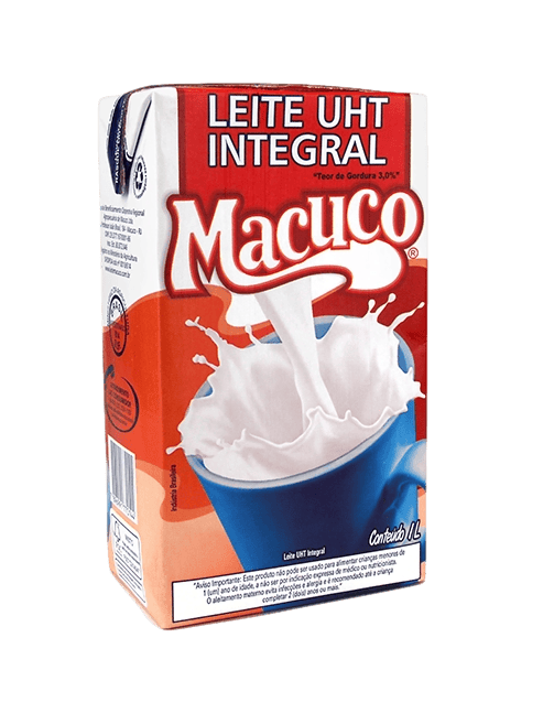 Leite integral Macuco 1 litro