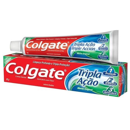 Creme dental colgate tripla ação 90 gramas