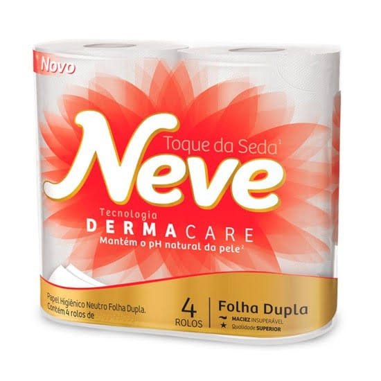Papel higiênico Neve c/ 04 rolos