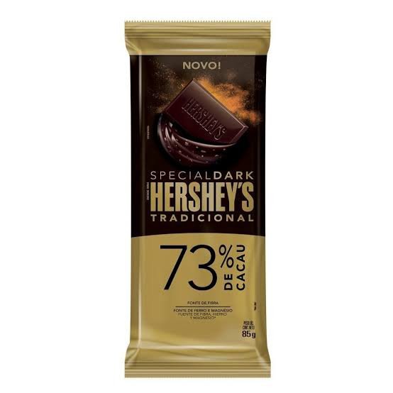 Chocolate hersheys 73% cacau 85 gramas
