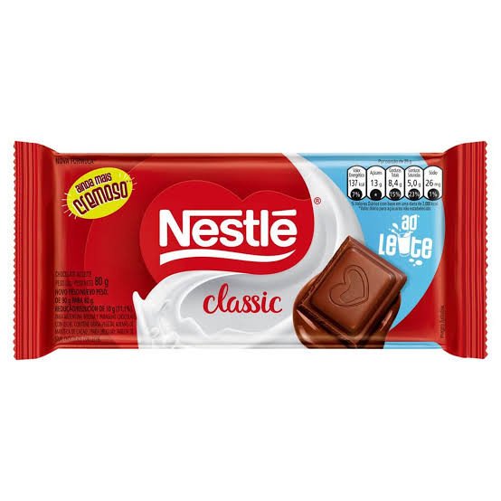 Chocolate Nestlé classic 80 gramas