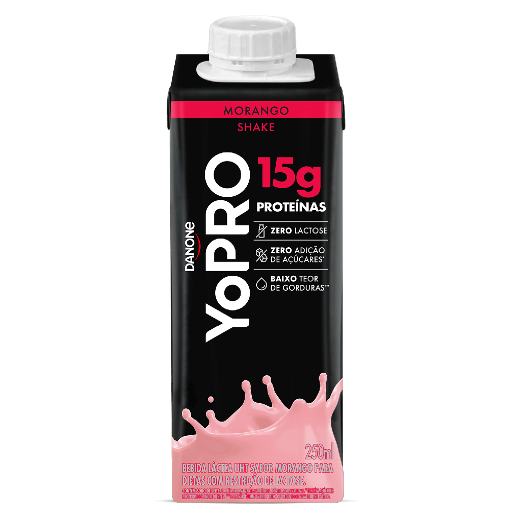 Bebida láctea morango 15g proteína 250 ml