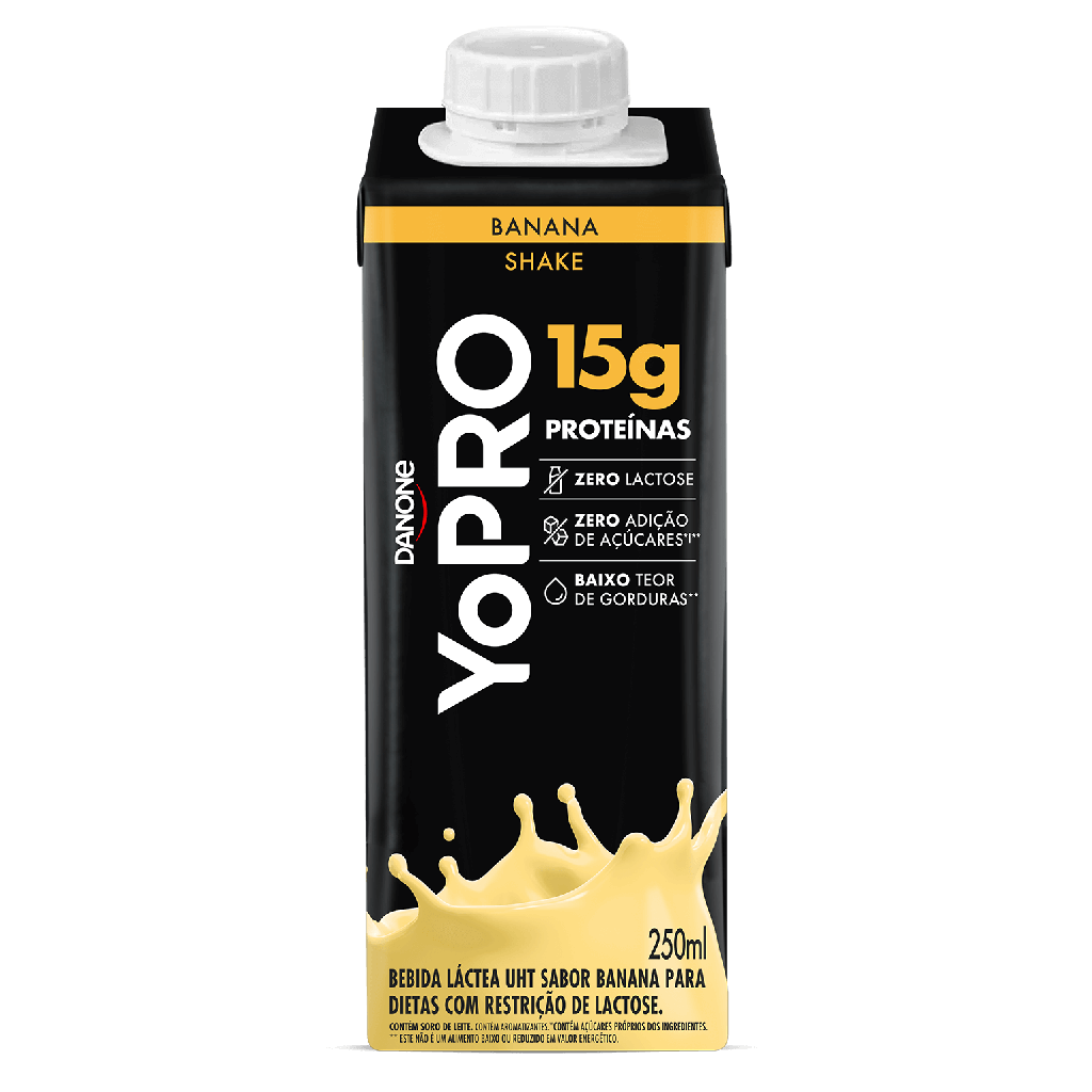 Bebida láctea banana 15g proteína 250 ml
