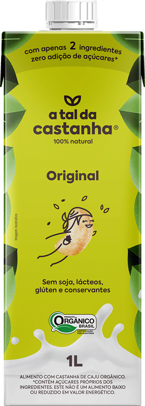 Alimento com castanha do caju orgânico 1 litro 