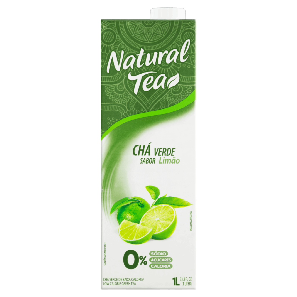 Chá natural tea verde sabor limão 1 litro