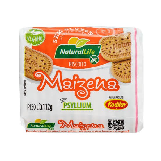 Biscoito Maizena com psyllium s/ glúten 112 gramas 