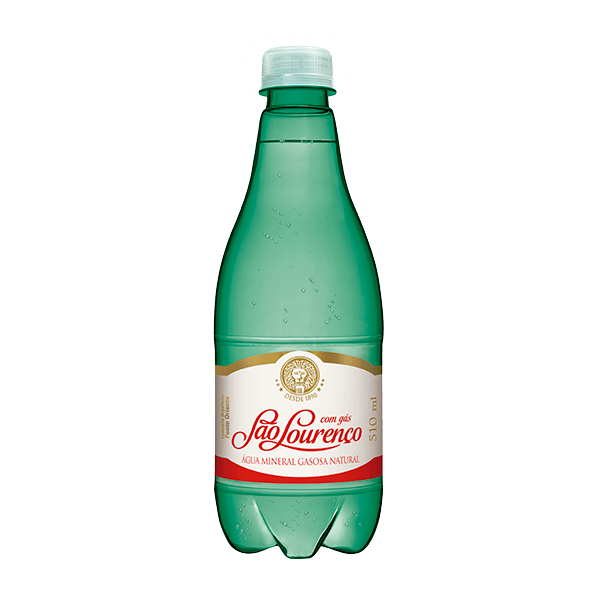 Água São Lourenço com gás 510 ml