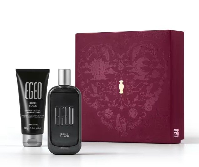 Kit Presente Dia Dos Namorados Egeo Bomb Black (2 itens)